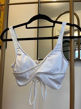 VENUS White Wrap Drawstring Bikini Top